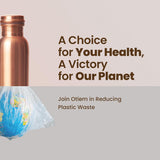 Otiem Smooth Ayurvedic Preimum Copper Water Bottle  - 1 Litre (34 Oz) Leak Proof (Handcrafted)