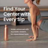 Otiem Smooth Ayurvedic Preimum Copper Water Bottle  - 1 Litre (34 Oz) Leak Proof (Handcrafted)
