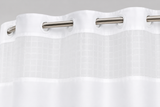 Otiem Waffle Weave Hookless Shower Curtain — No Installation Stress, Pure Waterproof Protection